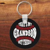Mijn kleinzoon daar honkbal oma Moederdag Sleutelhanger (Voorkant)