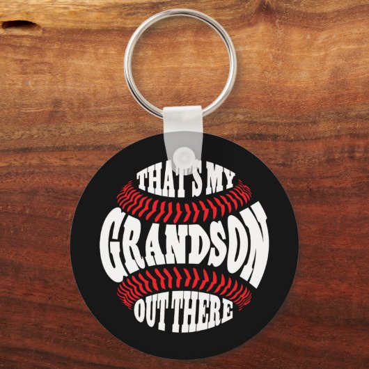 Mijn kleinzoon daar honkbal oma Moederdag Sleutelhanger (Voorkant)