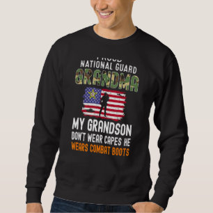 Mijn kleinzoon draagt gevechtsbots voor de nationa trui