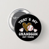 Mijn kleinzoon geeft vrouwen honkbal oma ronde button 5,7 cm (Voorkant /achterkant)