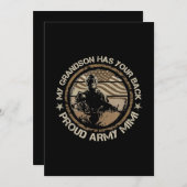 Mijn kleinzoon heeft jouw achterpoot leger Mimi. Feestdagenkaart (Voorkant / Achterkant)