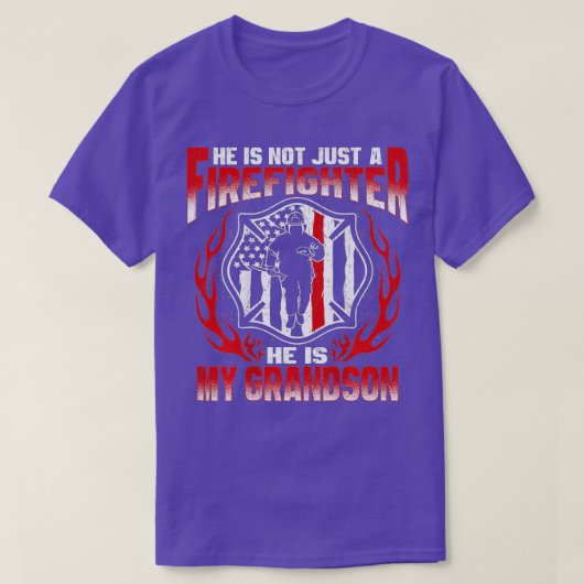 Mijn kleinzoon is brandweerman Gr T-shirt (Design voorkant)