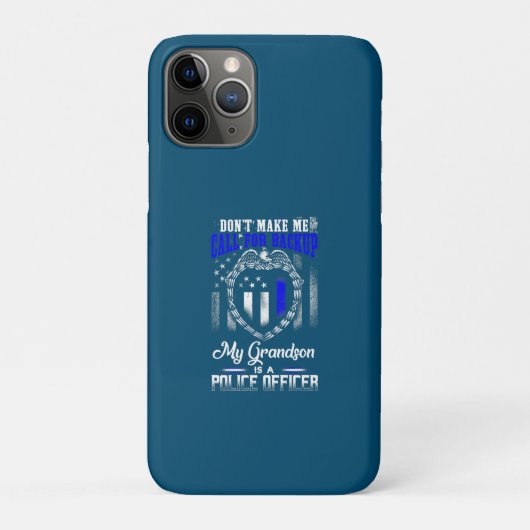 Mijn kleinzoon is een politieagent die een geschen Case-Mate iPhone case (Achterkant)