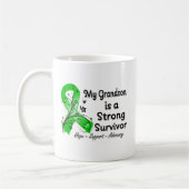 Mijn kleinzoon is een sterk Survivor Green Ribbon Koffiemok (Links)