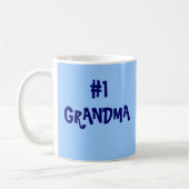 mijn kleinzoon is knuffel dan de jouwe. #1 GRANDMA Koffiemok (Links)