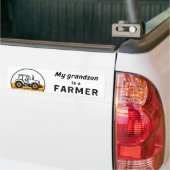 Mijn kleinzoon is landbouwer Boerderij tractor Bumpersticker (Op Truck)