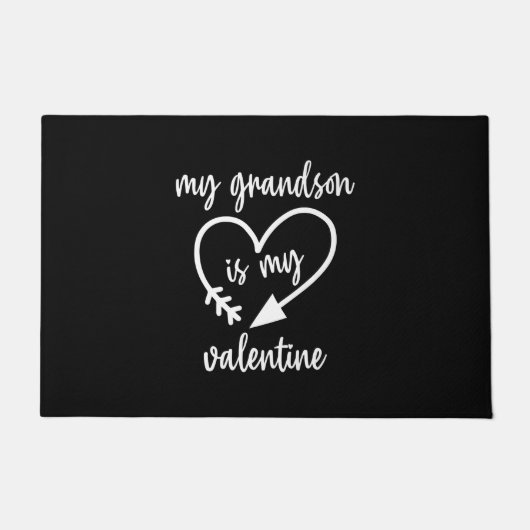 Mijn kleinzoon is mijn Valentijn die Valentijns kl Deurmat (Voorkant)