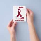 Mijn kleinzoon Mijn hoofd Neck Cancer Warrior Gift Flyer (Hand)