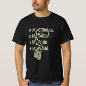 Mijn kleinzoon soldaat held een geschenk van de mi t-shirt (Voorkant)