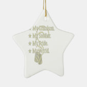 Mijn kleinzoon soldaat held een militair grootpa c keramisch ornament (Rechts)