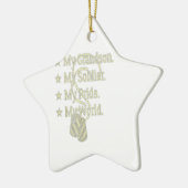 Mijn kleinzoon soldaat held een militair grootpa c keramisch ornament (Links)