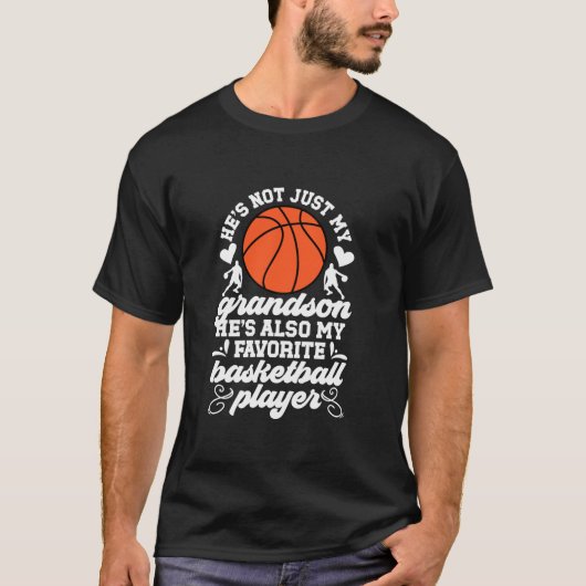 Mijn kleinzoon trots basketbal Mimi van een basket T-shirt (Voorkant)