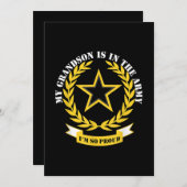 Mijn kleinzoon zit in het leger. kaart (Voorkant / Achterkant)