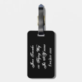 Mijn kleren zullen je niet goed uitzien. bagagelabel (Achterkant verticaal)