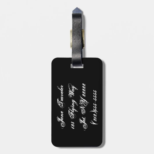 Mijn kleren zullen je niet goed uitzien. bagagelabel (Achterkant verticaal)