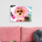Mijn kleur is roze canvas afdruk (Insitu (Woonkamer))