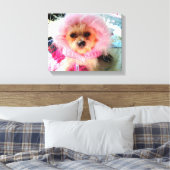 Mijn kleur is roze canvas afdruk (Insitu (Slaapkamer))