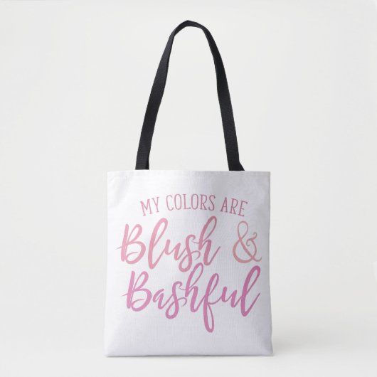 Mijn kleuren zijn: Blush en Bashful, Blush, Bashfu Tote Bag (Voorkant)