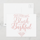 Mijn kleuren zijn zwart en smerig briefkaart (Voorkant / Achterkant)