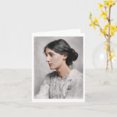 Mijn kleuring van Virginia Woolf kaart   (Gele Bloem)