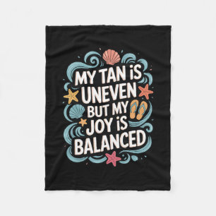 Mijn kleurtje is ongelijkmatig maar mijn vreugde i fleece deken