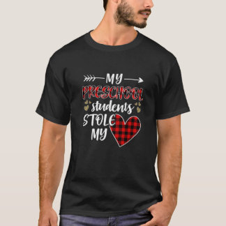 Mijn kleuters stalen mijn hart Fijne Valentijn T-shirt