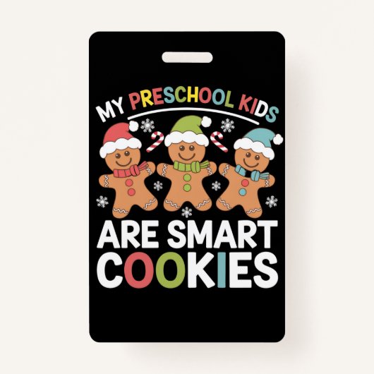 Mijn kleuterschool Kinderen zijn Smart Cookies Tea Badge (Voorkant)