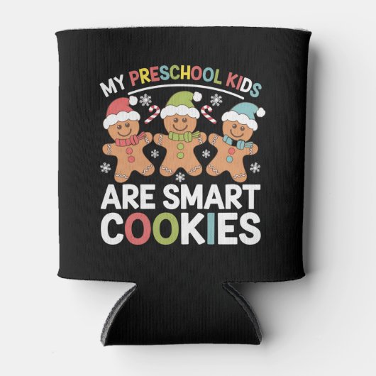 Mijn kleuterschool Kinderen zijn Smart Cookies Tea Blikjeskoeler (Voorkant)