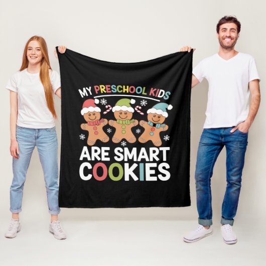Mijn kleuterschool Kinderen zijn Smart Cookies Tea Fleece Deken (In situ)