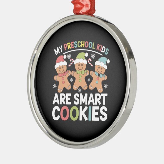Mijn kleuterschool Kinderen zijn Smart Cookies Tea Metalen Ornament (Links)