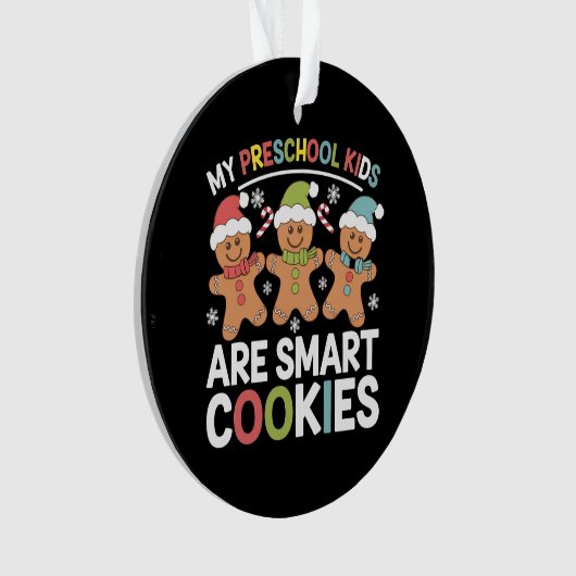 Mijn kleuterschool Kinderen zijn Smart Cookies Tea Ornament (voorkant)