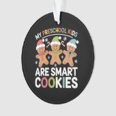 Mijn kleuterschool Kinderen zijn Smart Cookies Tea Ornament (voorkant)