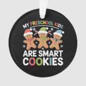 Mijn kleuterschool Kinderen zijn Smart Cookies Tea Ornament (voorkant)