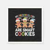 Mijn kleuterschool Kinderen zijn Smart Cookies Tea Servet (Voorkant)