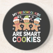 Mijn kleuterschool Kinderen zijn Smart Cookies Tea Zandsteen Onderzetter (Voorkant)