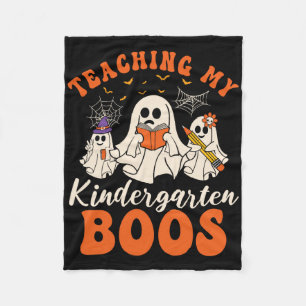 Mijn kleuterschoolboeken leren Retro Ghost Hallowe Fleece Deken