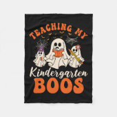 Mijn kleuterschoolboeken leren Retro Ghost Hallowe Fleece Deken (Voorkant)