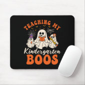 Mijn kleuterschoolboeken leren Retro Ghost Hallowe Muismat (Met muis)