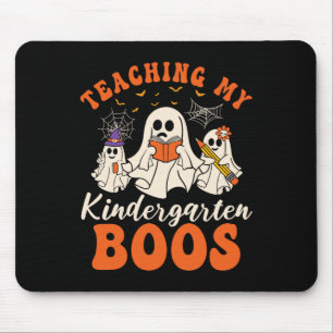 Mijn kleuterschoolboeken leren Retro Ghost Hallowe Muismat