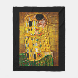 Mijn Klimt Serie: De kus Fleece Deken