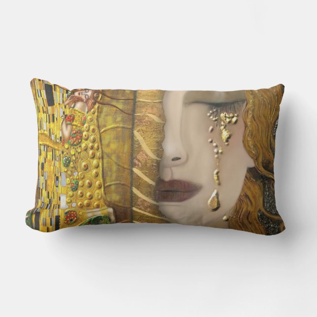 Mijn Klimt Serie: Goud Kussen (Voorkant)
