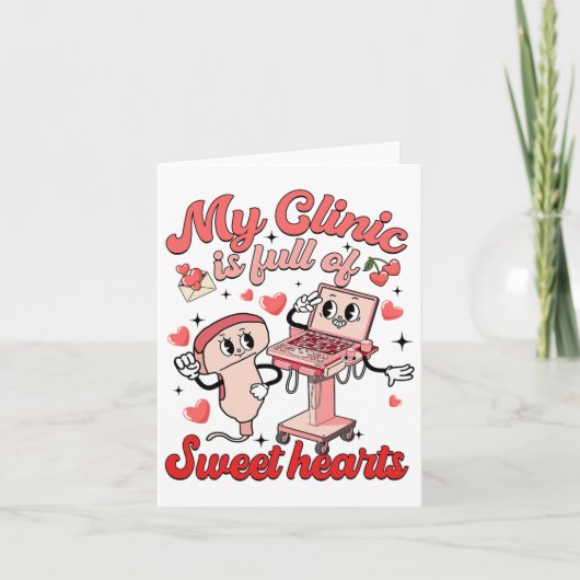 Mijn kliniek vol met lieve hart echoscopist verple kaart (Voorkant)