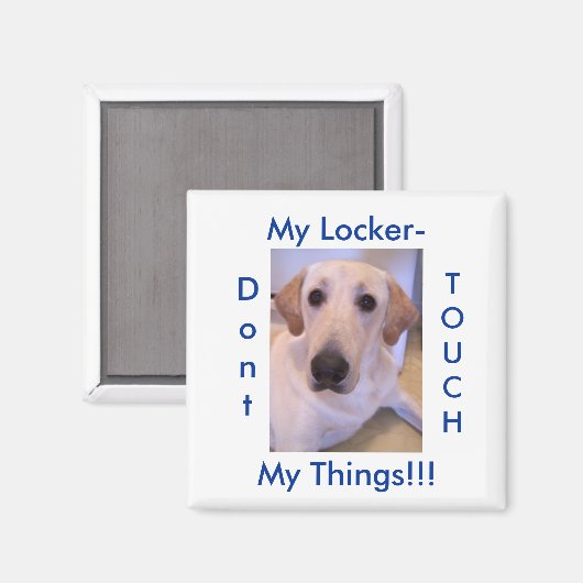 , Mijn kluisje, Mijn Dingen!!!, Dont, TOUCH Magneet (Voorkant / Achterkant)