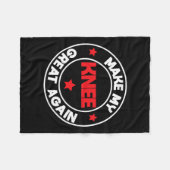 Mijn knie weer geweldig grappig letsel chirurgie h fleece deken (Voorkant (Horizontaal))