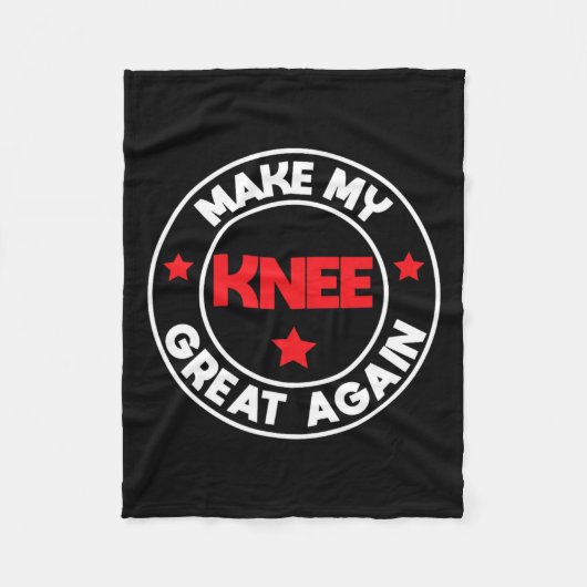 Mijn knie weer geweldig grappig letsel chirurgie h fleece deken (Voorkant)