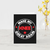 Mijn knie weer geweldig grappig letsel chirurgie h kaart (Gele Bloem)