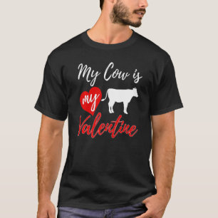 Mijn koe is mijn Valentijn liefde grappige vrouwen T-shirt