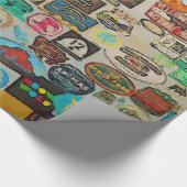 Mijn koele Decals - Reizen Stickers Cadeaupapier (Hoek)