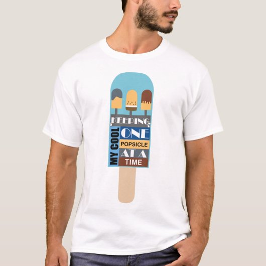Mijn koele één ijsje per keer gekoelde papa t-shirt (Voorkant)