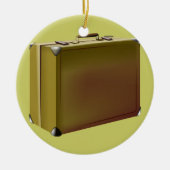 Mijn koffer is verpakt! keramisch ornament (Voorkant)